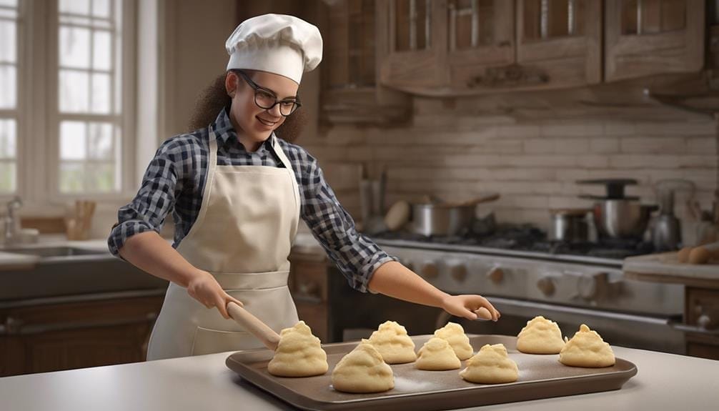 baking with careful timing