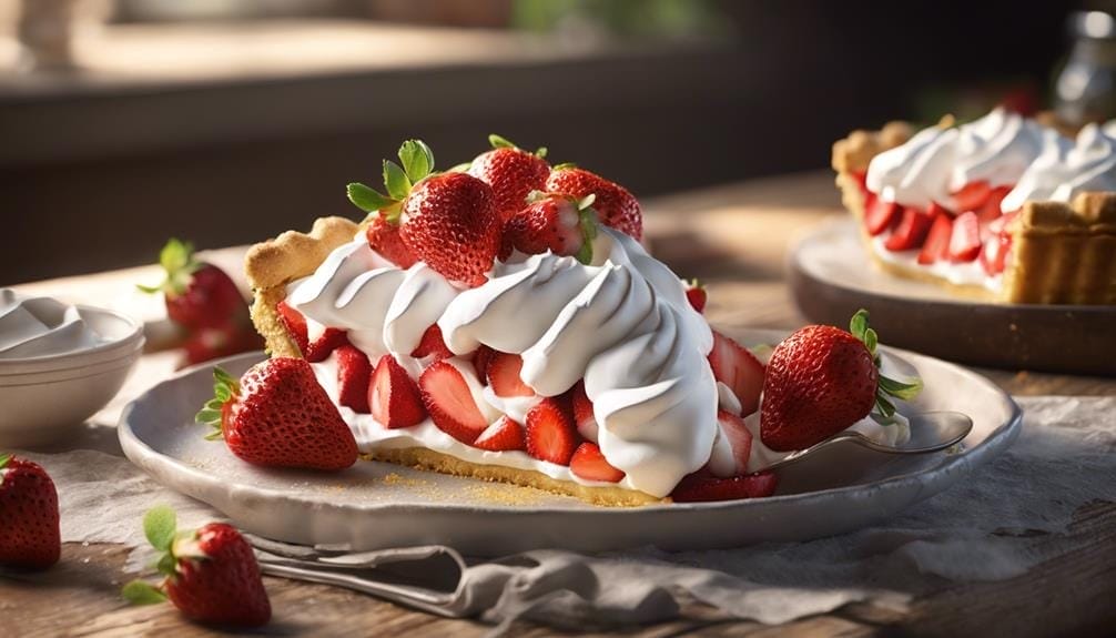 delicious strawberry shortcake pie
