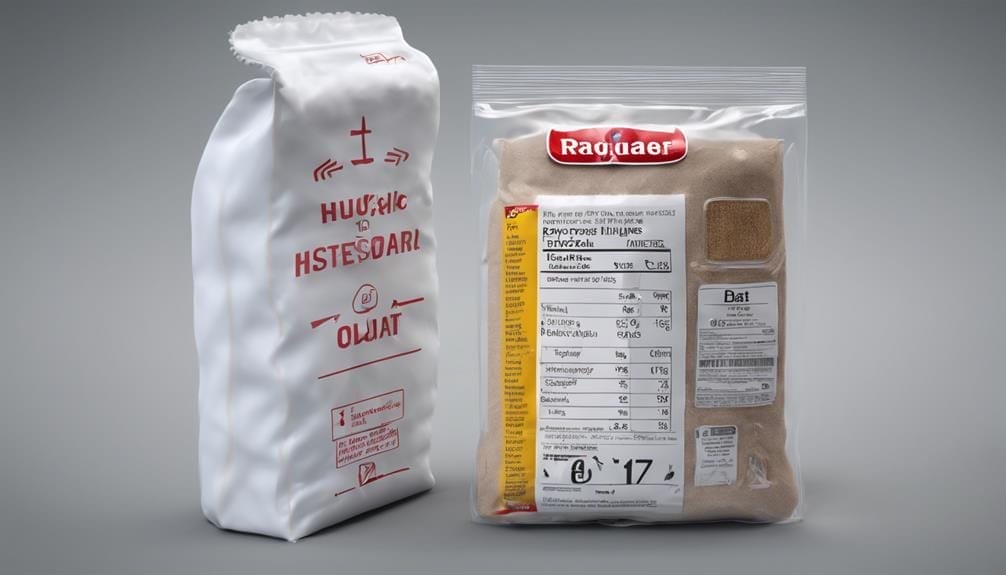 flour stored in refrigerator