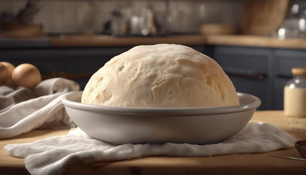 kneading bread dough carefully