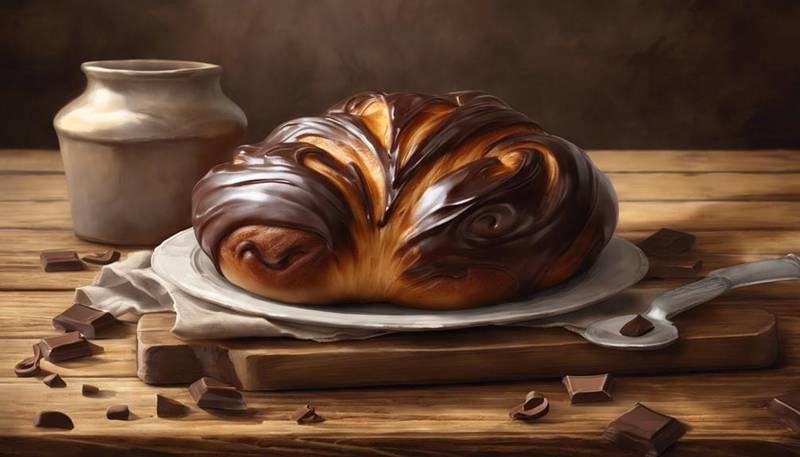 savory brioche with chocolate